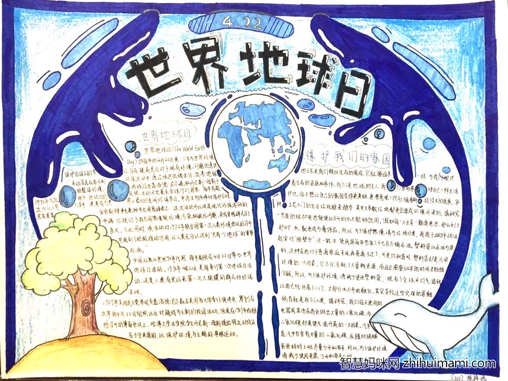 怎样画关于地球一小时手抄报-图2