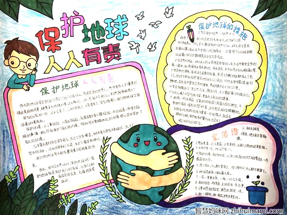 初中优秀地理手抄报8张-图7