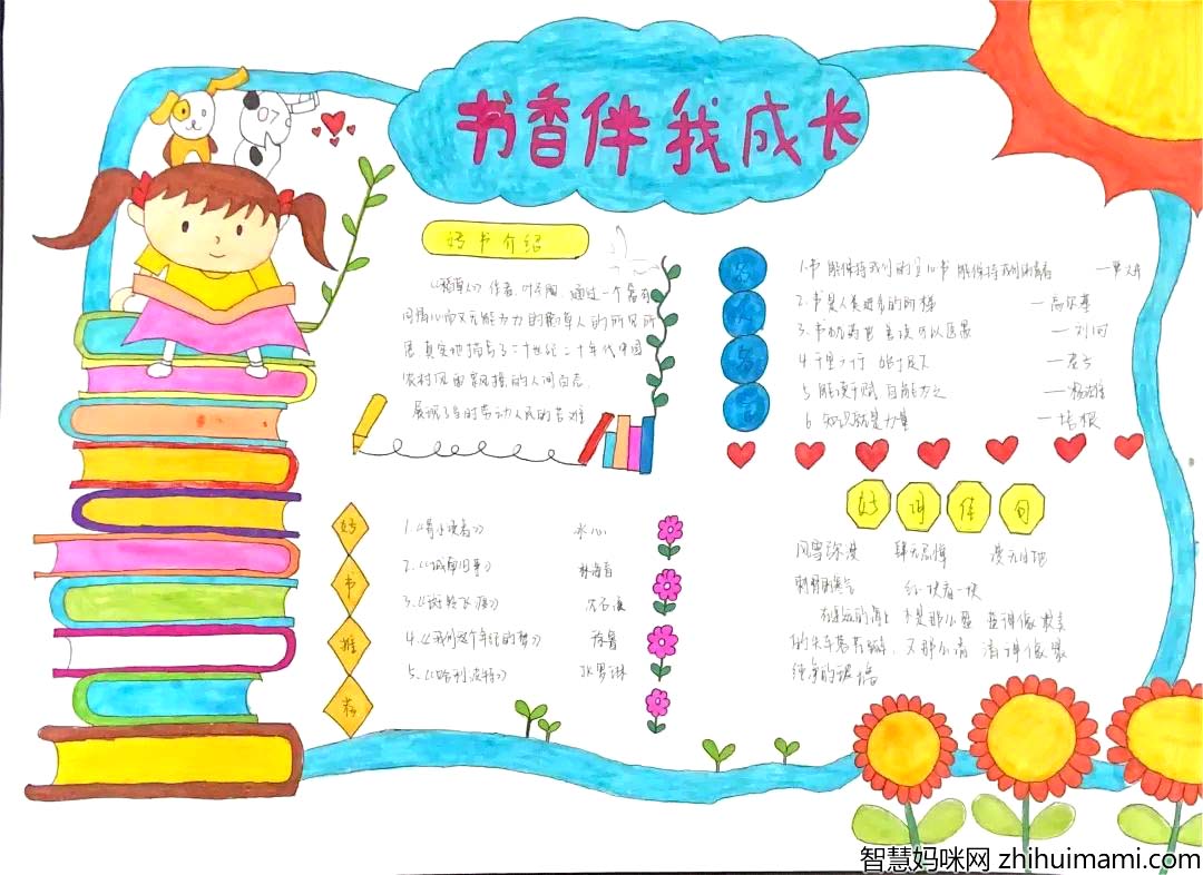 阅读伴我成长——读书日手抄报一等奖（5张）-图3