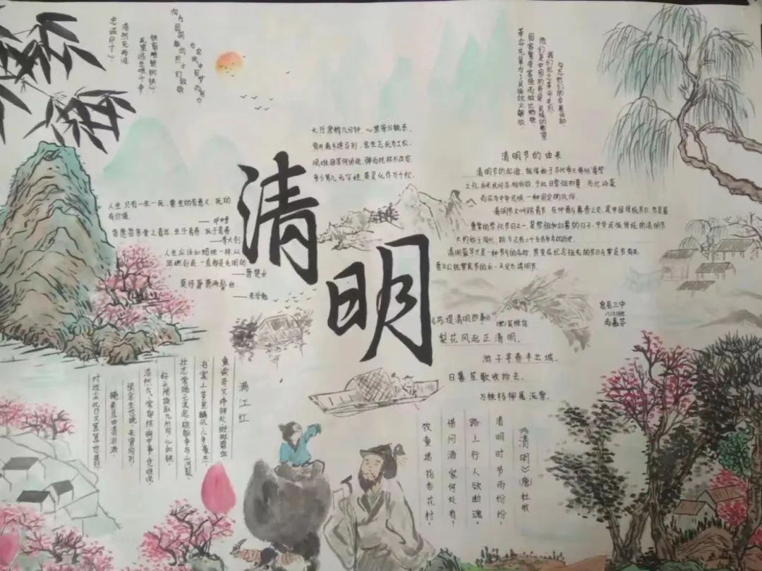 小学四年级清明节气手抄报-图5