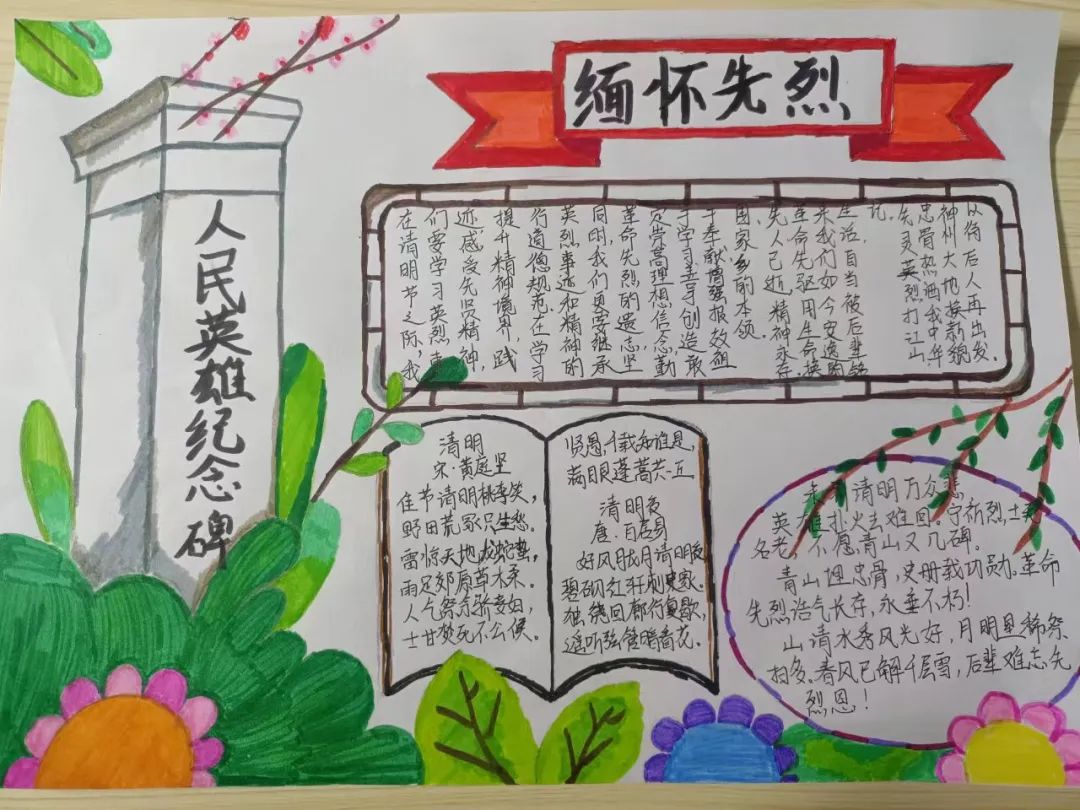 清明节手抄报怎么画-图4