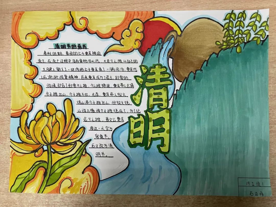 清明节手抄报怎么画-图6