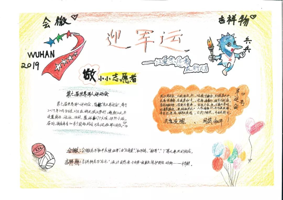 如何画军运盛会的手抄报-图2