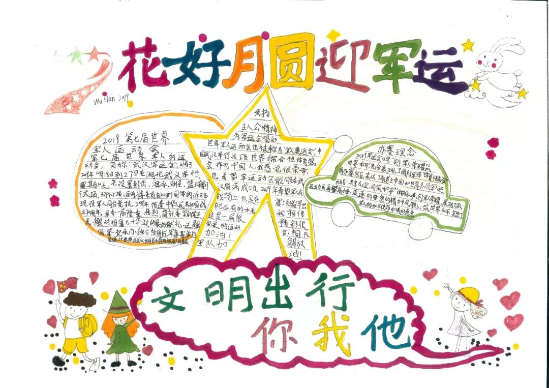 如何画军运盛会的手抄报-图3