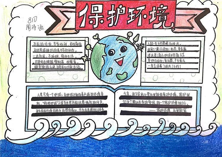 关于低碳环保的手抄报怎么画-图3