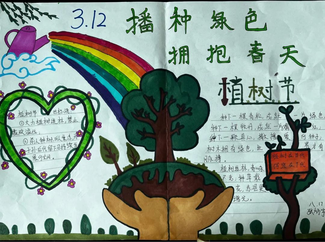 简单的植树节手抄报-图2