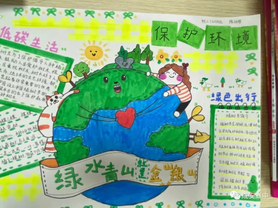 幼儿园植树节小报绘画-图3