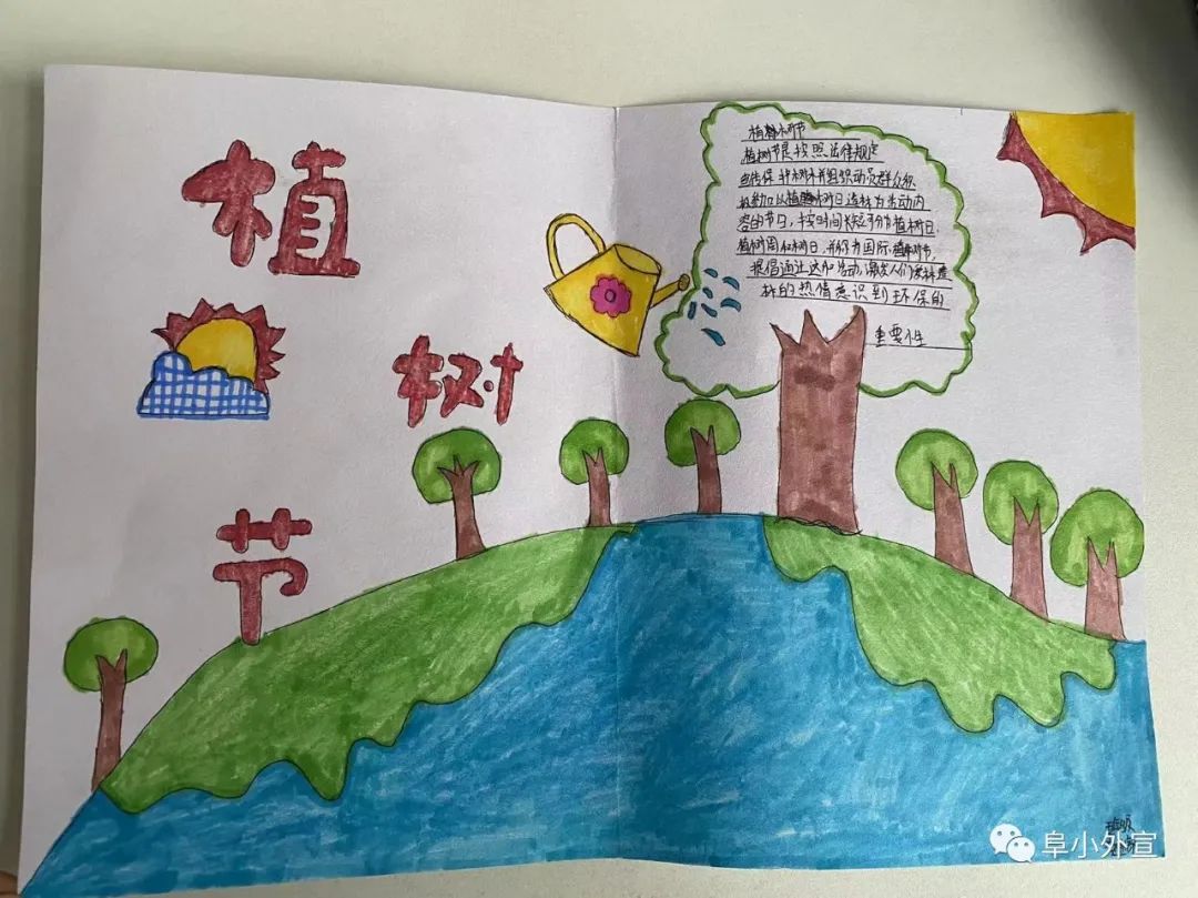 初中植树节手抄报教程-图2