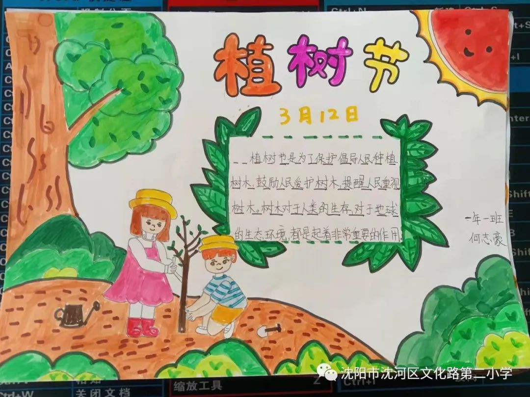 关于312植树节的手抄报-图1