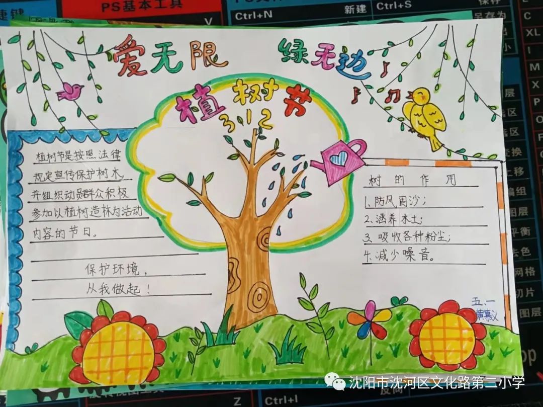 关于植树节的英语手抄报-图5