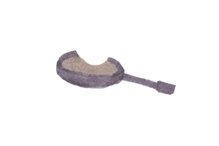 厨房用品简笔画 简单三步画煎锅-图2