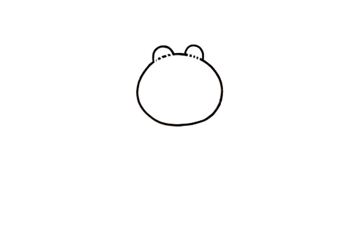 一步一步学画布朗熊简笔画-图2