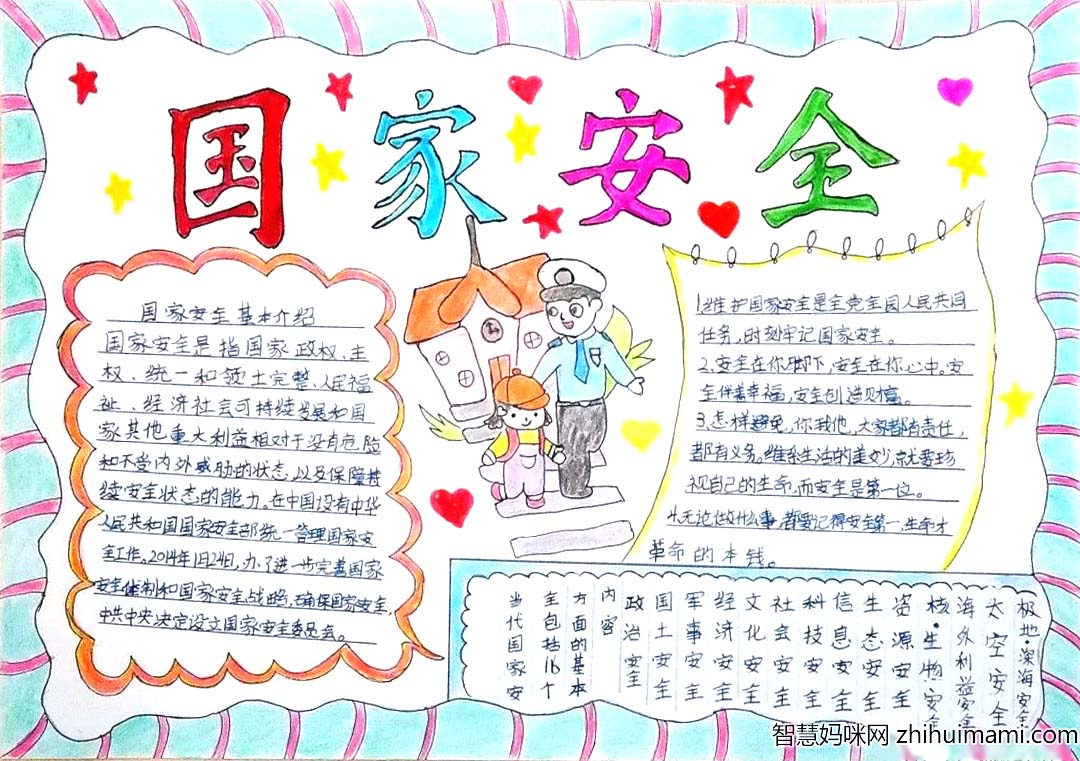 4.15国家安全教育日手抄报6张-图3