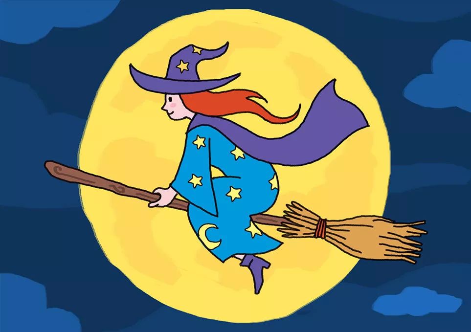 魔法之夜！女巫简笔画教程