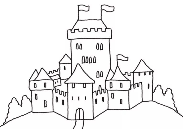 壮观的城堡怎么画-图6
