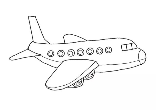 简单的飞机简笔画画法步骤-图6