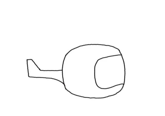 可爱的直升机简笔画画法步骤-图2