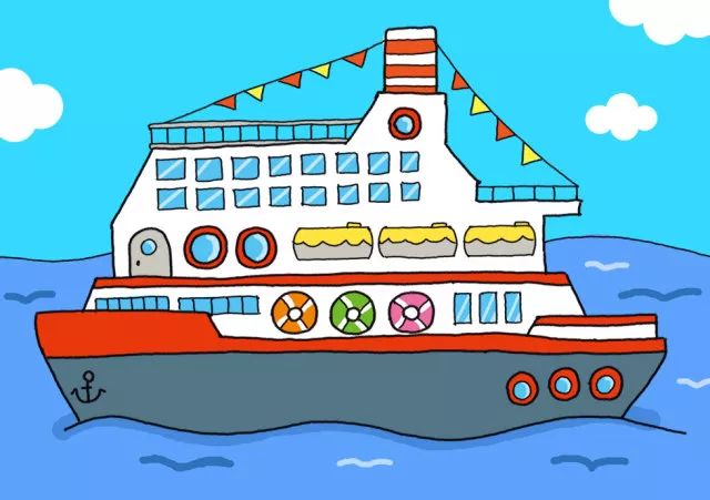 豪华游轮怎么画