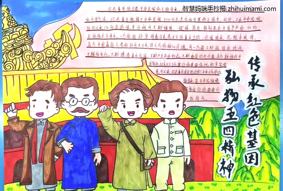 7张“建团百年，永远跟党走”手抄报一等奖-图6