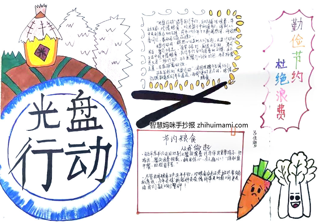 8张关于珍惜粮食的手抄报简单漂亮-图5