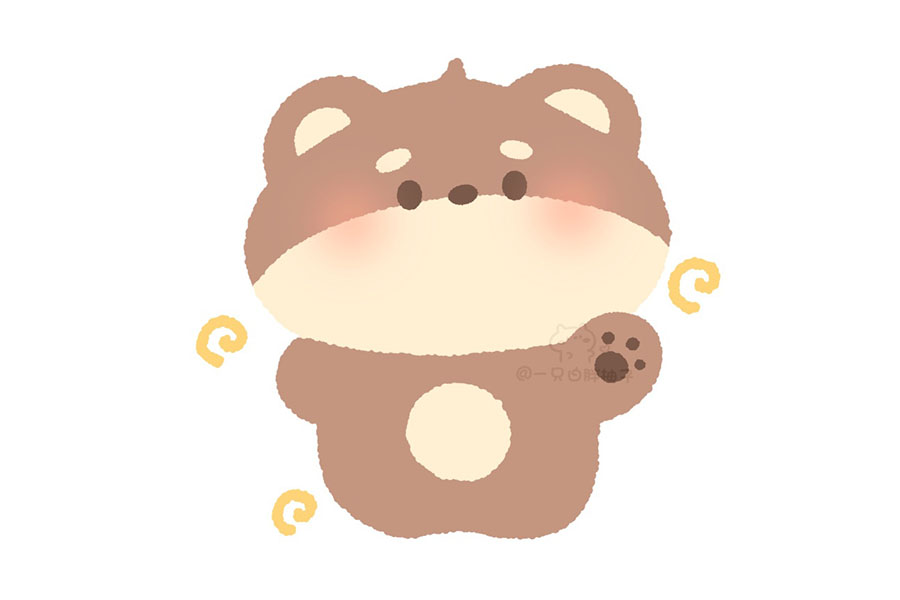 9张可爱的小动物简笔画图片-图1