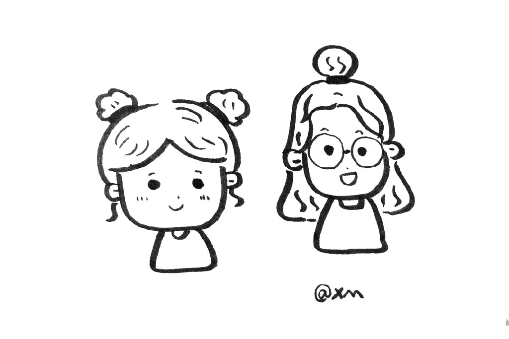 一组关于人物的可爱风简笔画图片-图8