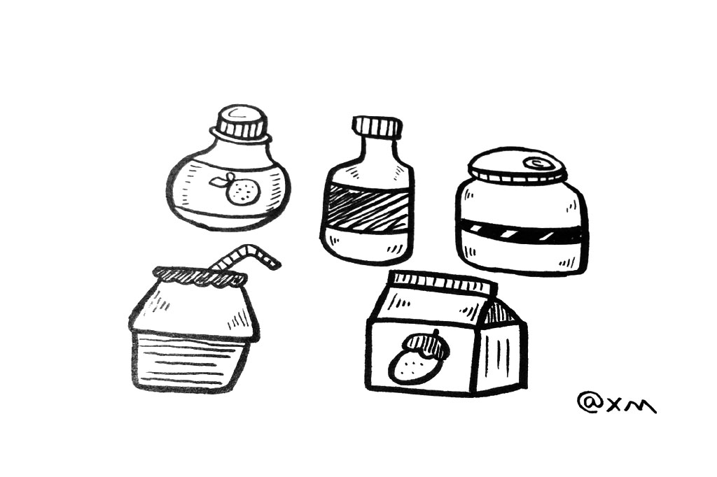 一组漂亮的瓶瓶罐罐简笔画图片-图4