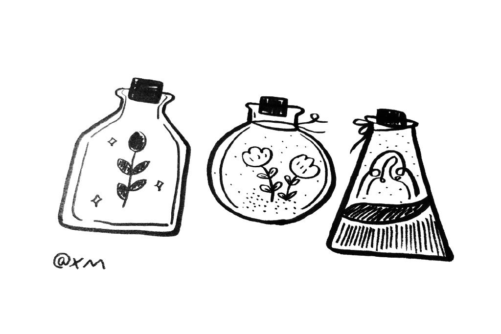 一组漂亮的瓶瓶罐罐简笔画图片-图5