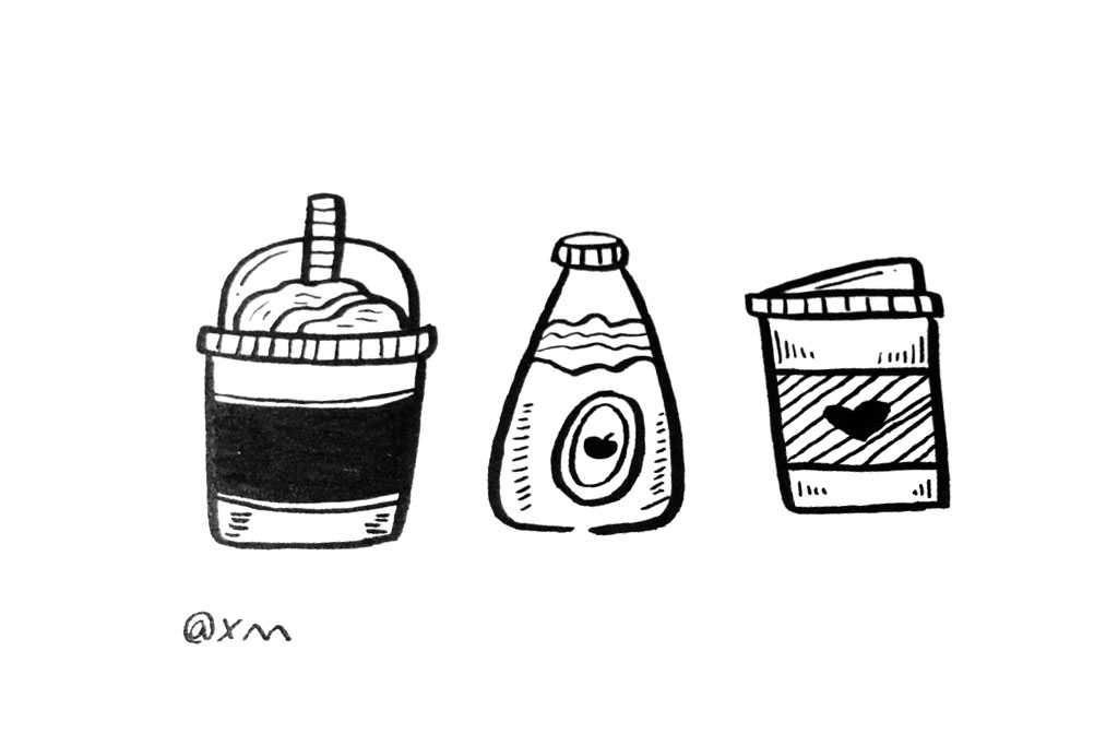 一组漂亮的瓶瓶罐罐简笔画图片-图6