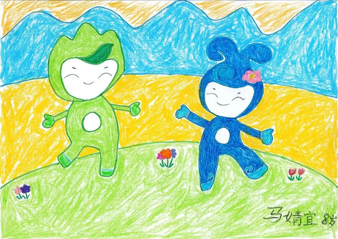 一年级环保主题儿童画两张-图2