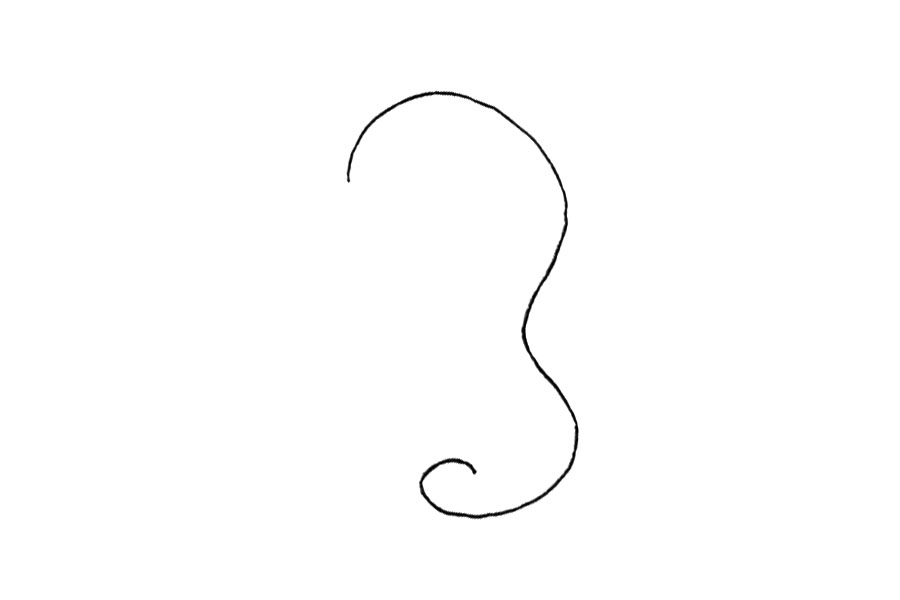 可爱的海马怎么画-图1