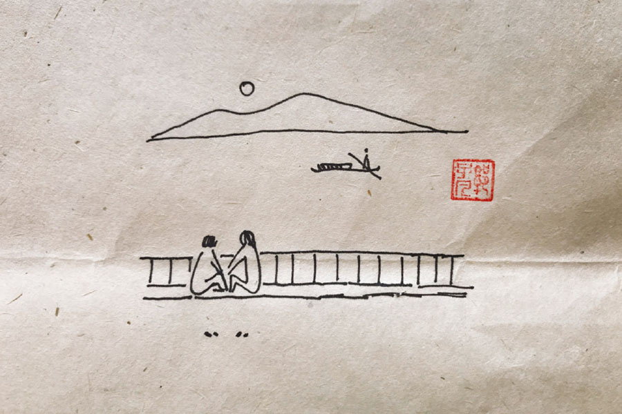 城市各角落美丽风景简笔画图片-图3