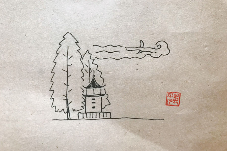 北京著名建筑简笔画图片 天安门 故宫-图3