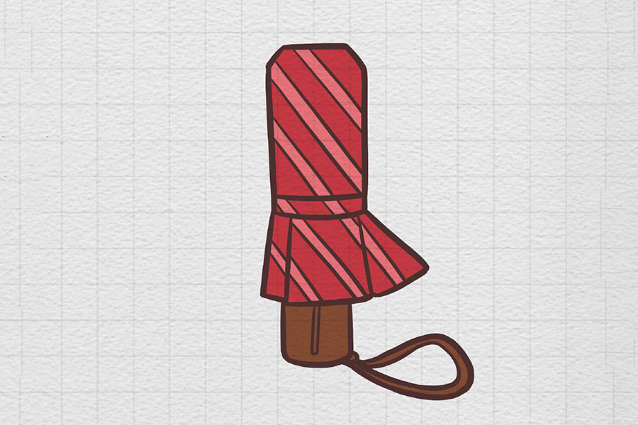 一组上学必备单品简笔画图片-图2