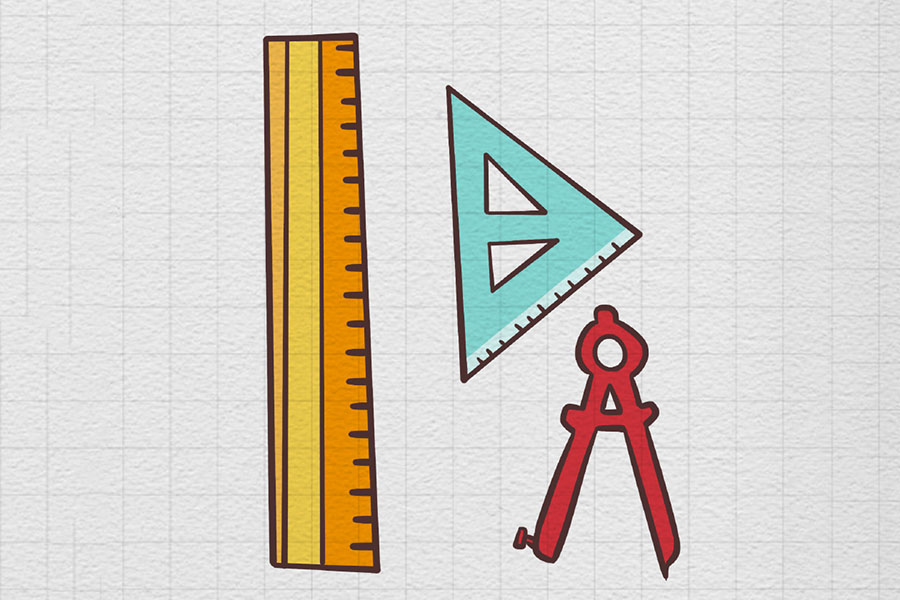 一组上学必备单品简笔画图片-图3