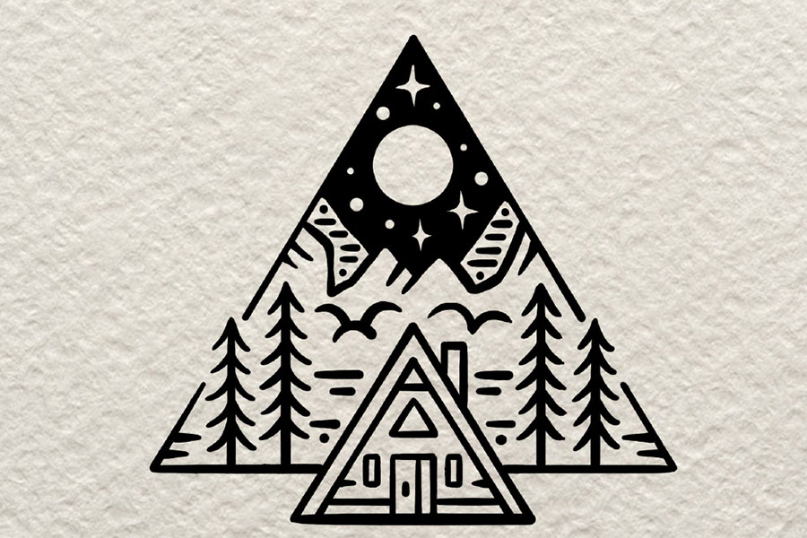 夏天到了一起露营吧！简单好画的露营简笔画