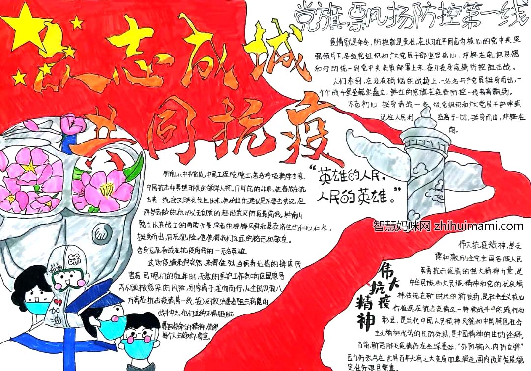 “喜迎二十大，青年向未来”主题手抄报7张-图3