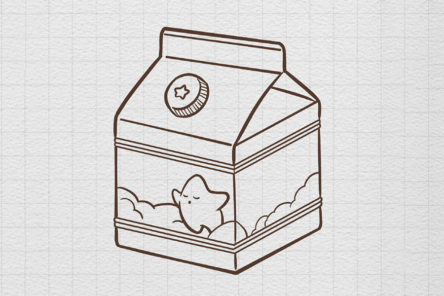 一盒酸奶怎么画-图4