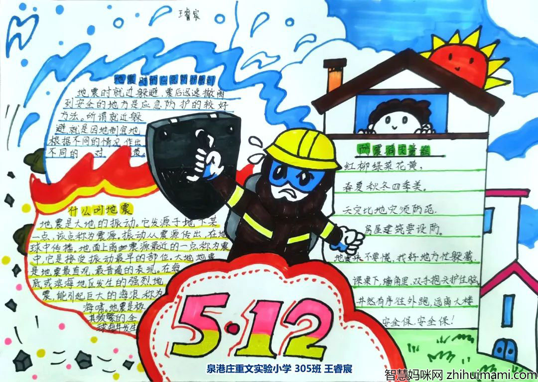 9张关于防灾减灾的手抄报-图3