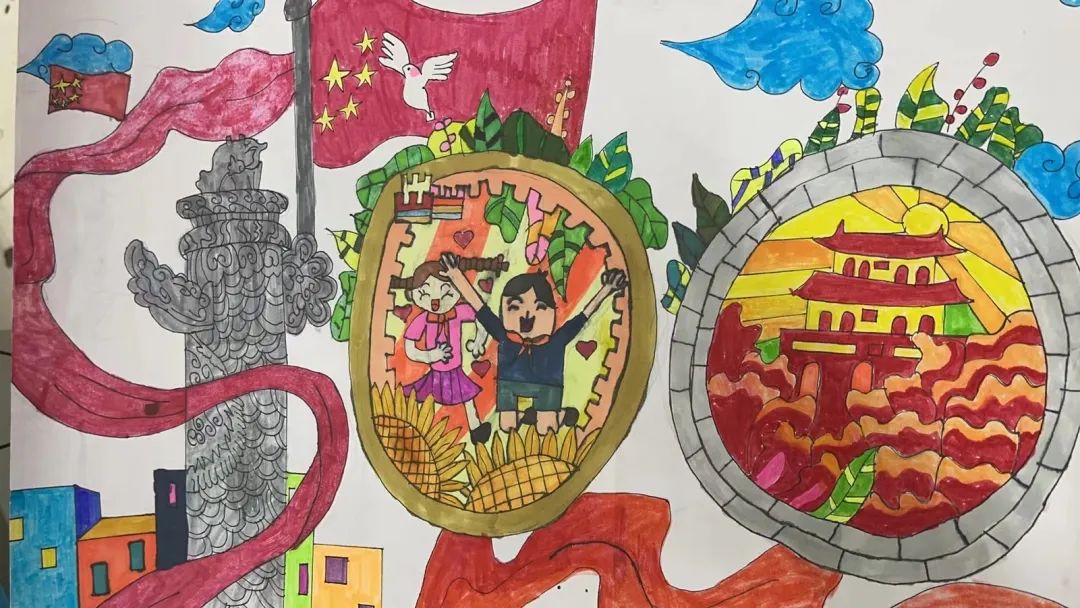 6张喜迎二十大奋进新时代主题画-图3