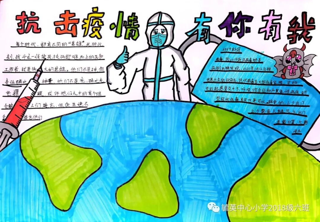 9张致敬抗疫英雄的手抄报（一等奖）-图4