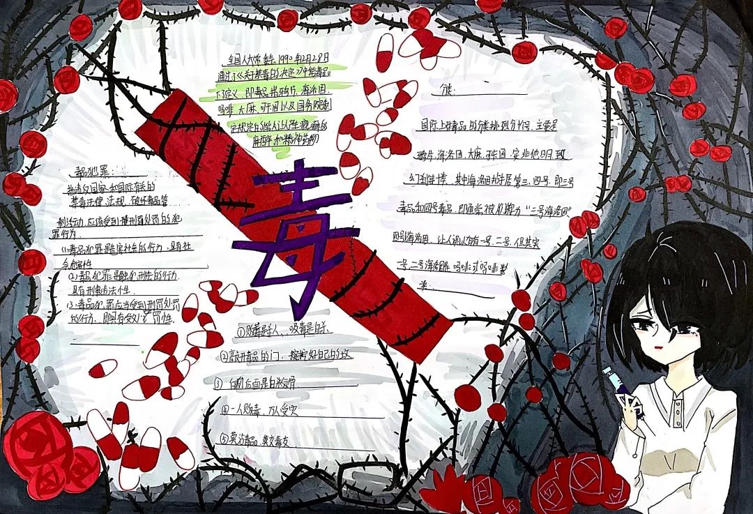 健康人生绿色无毒手抄报-图3