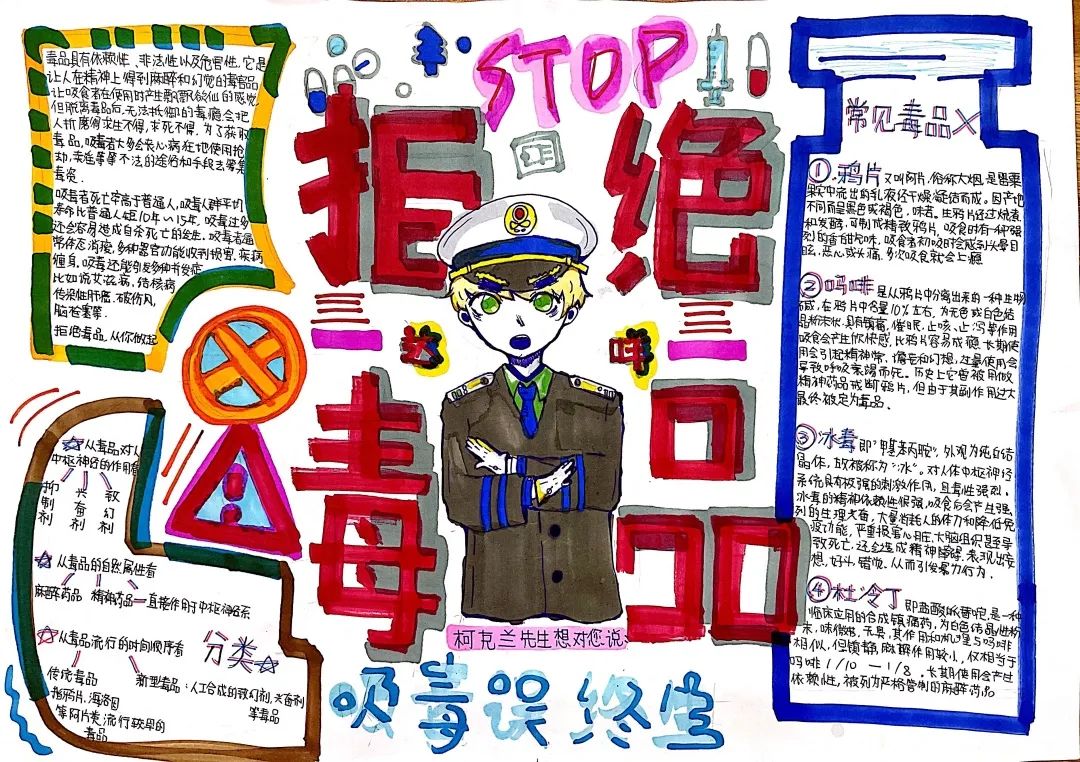 绿色无毒手抄报绘画简单漂亮-图1