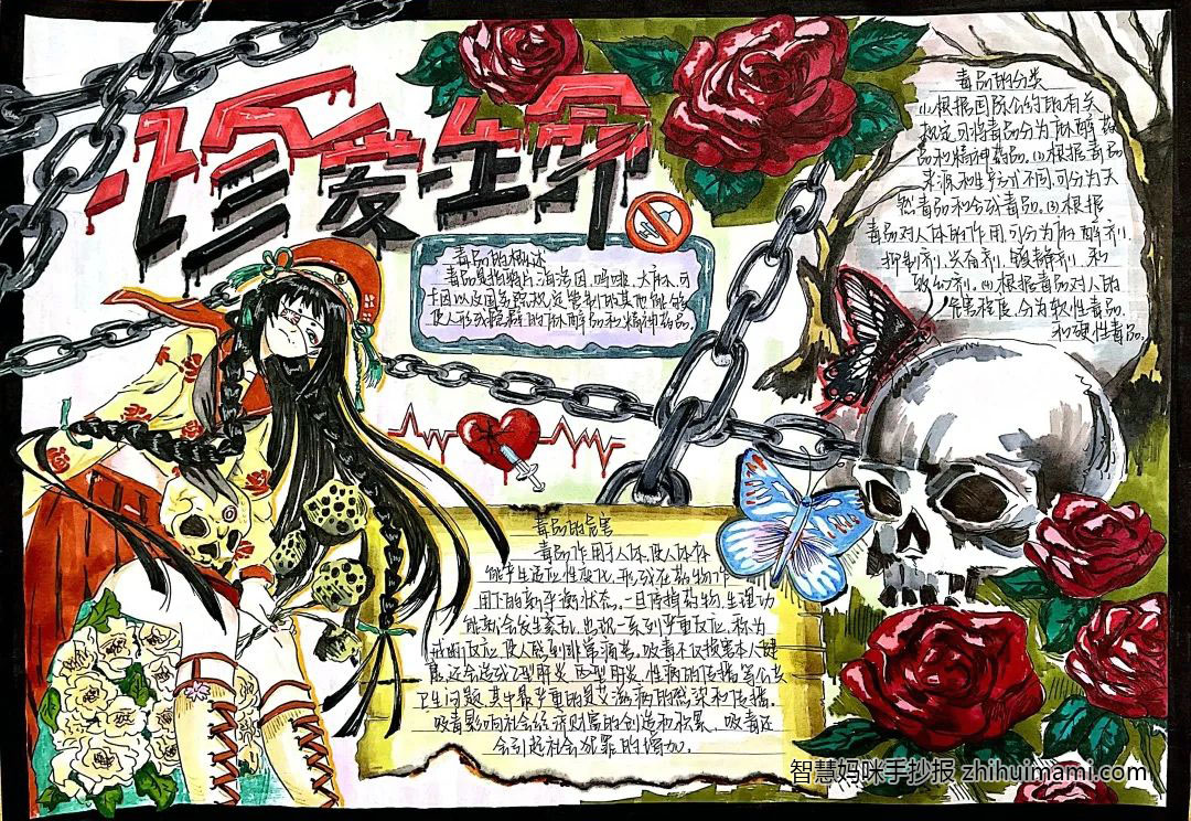 “拒绝毒品，你我同行”主题手抄报一等奖（7张）-图3