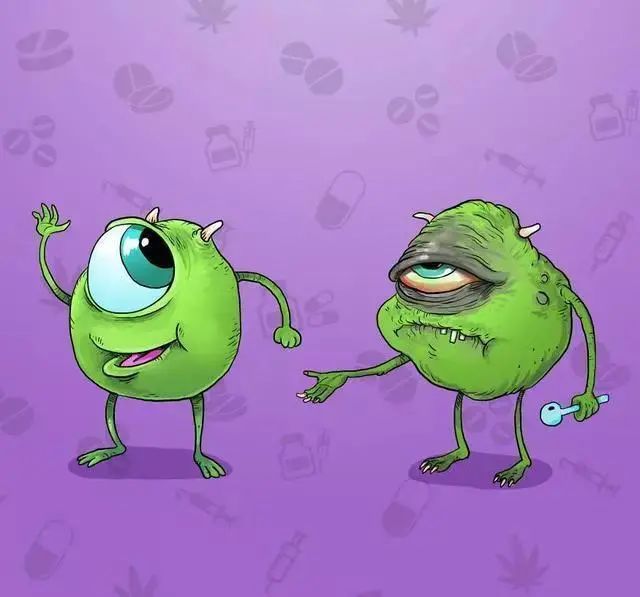 儿童版禁毒宣传画-当漫画人物碰上毒品后-图3