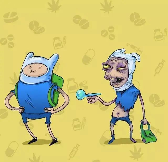 儿童版禁毒宣传画-当漫画人物碰上毒品后-图4