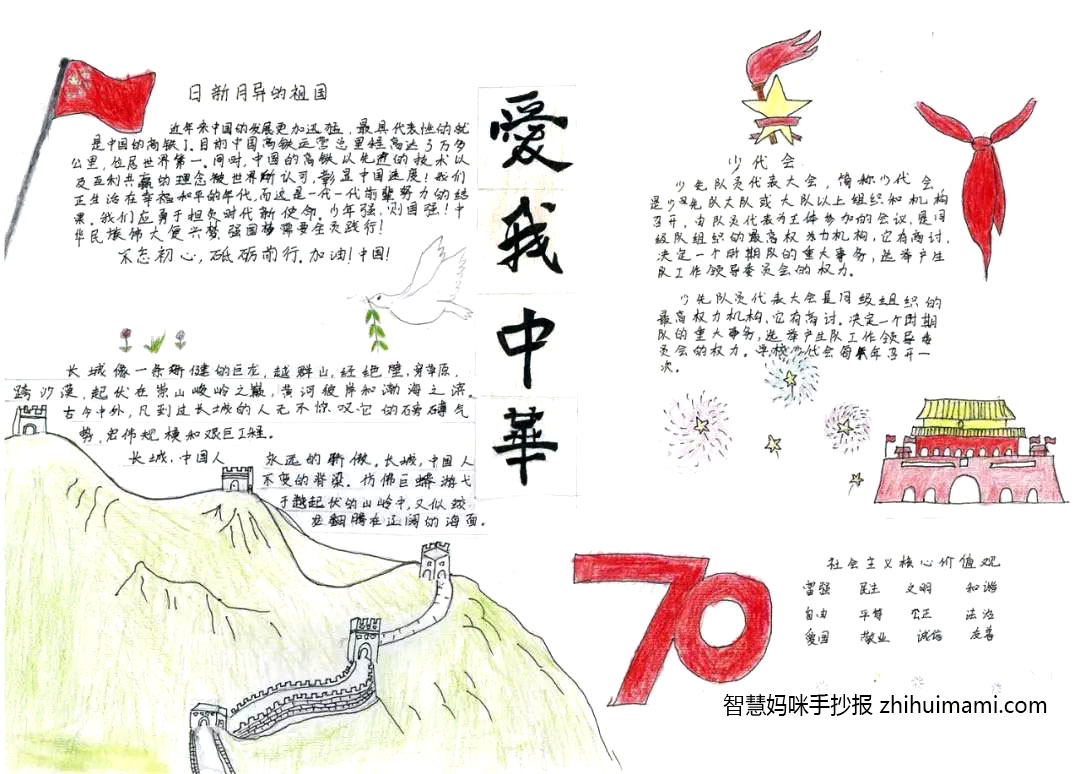 2022年喜迎少代会手抄报简单漂亮（9张）-图8