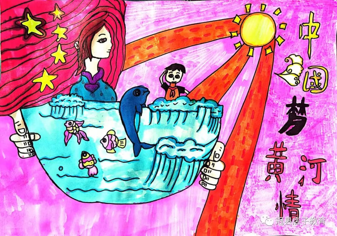 怎么画关于保护黄河手抄报-图3