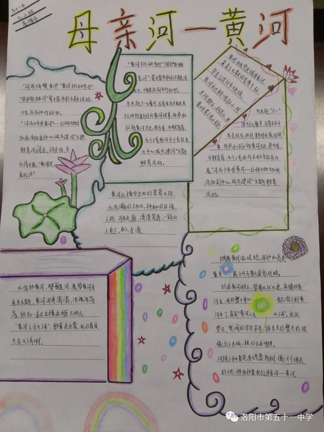 保护黄河宣传小报怎么画-图4