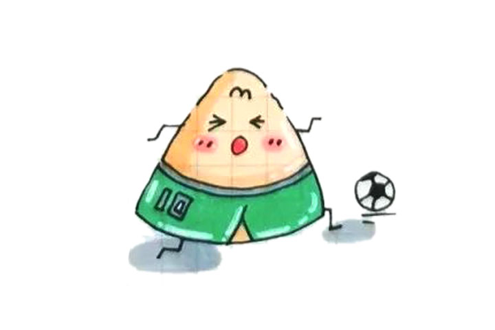 端午节一组可爱的粽子表情简笔画图片-图11